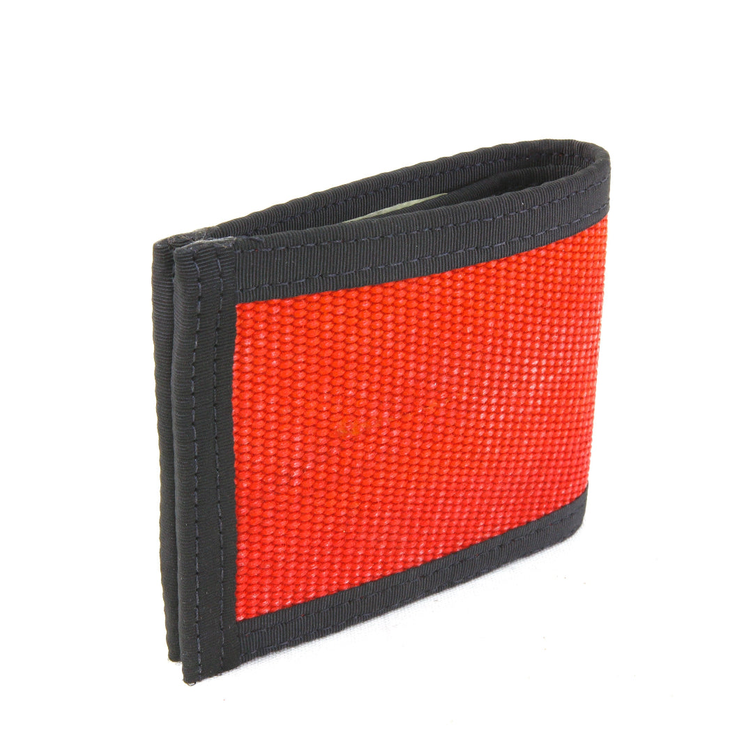 Lieutenant Wallet Firehose Edition Black and Red Recycled Firefighter