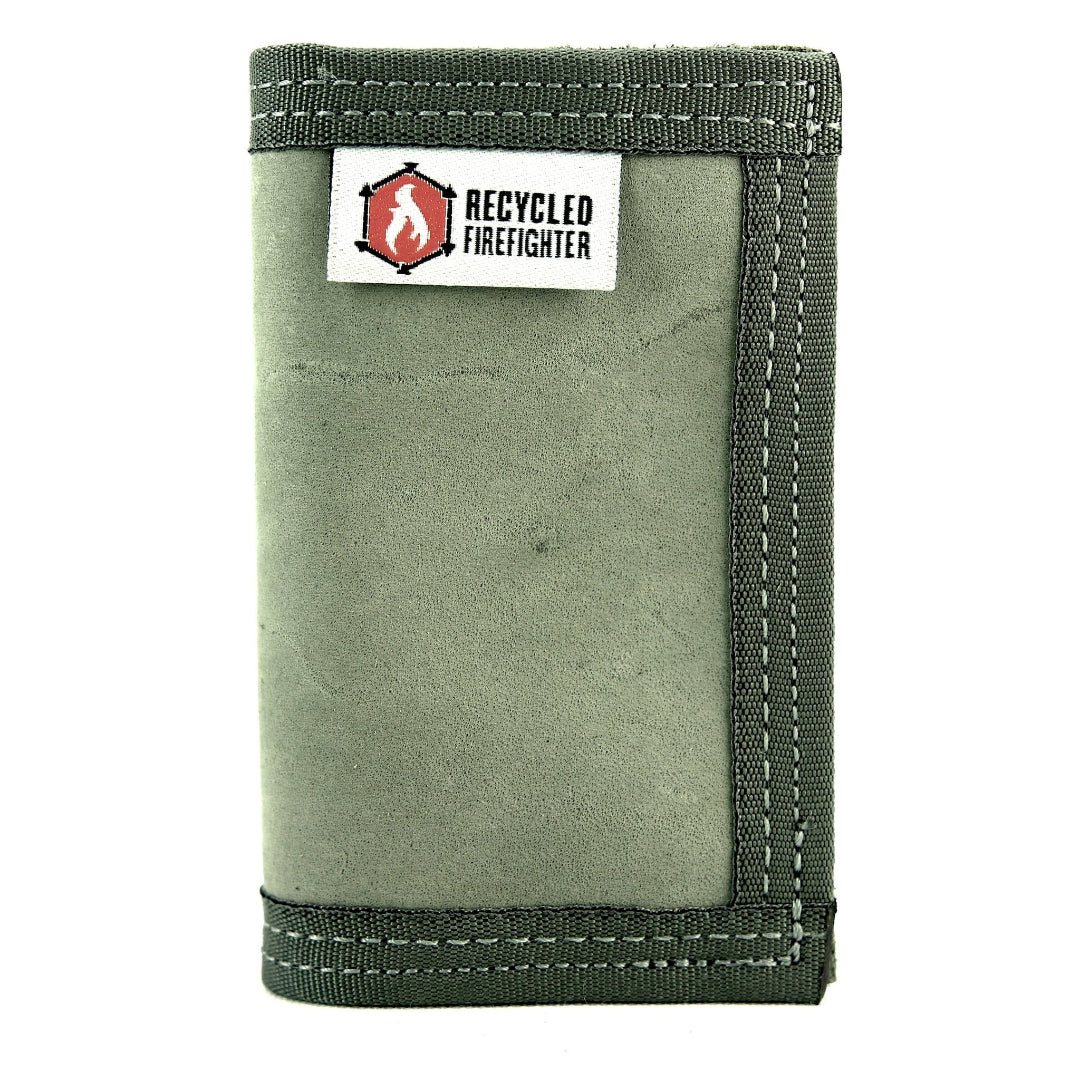 Rookie Wallet - Combat Boot Leather Edition Recycledfirefighter Foliage Grey
