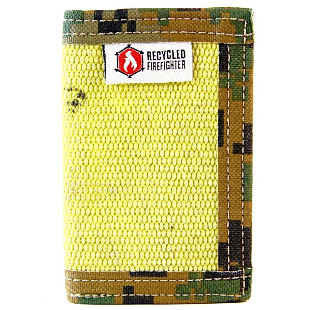 Rookie Wallet - Firehose Edition Recycledfirefighter Yellow & Marpat Wallet