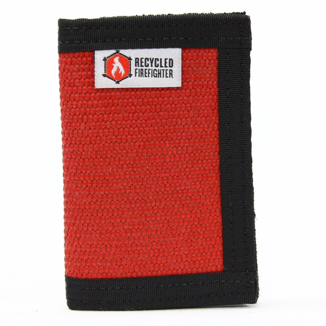 Rookie Wallet - Firehose Edition Red and Black Recycledfirefighter