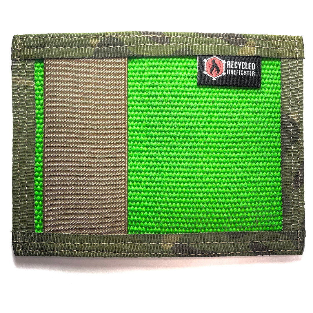 Rookie Wallet - Firehose Edition Recycledfirefighter Green and Multicam Tropic