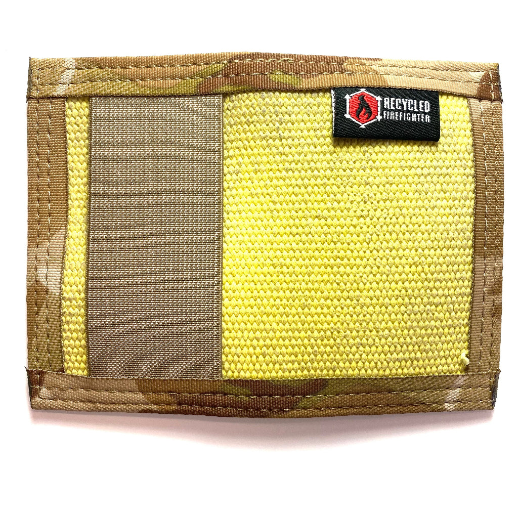 Rookie Wallet - Firehose Edition Recycledfirefighter Yellow and Multicam Arid