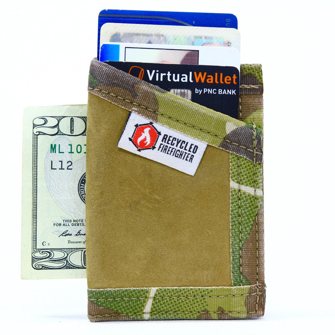 Sergeant Wallet - Combat Boot Leather Edition Coyote and Multicam Recycledfirefighter