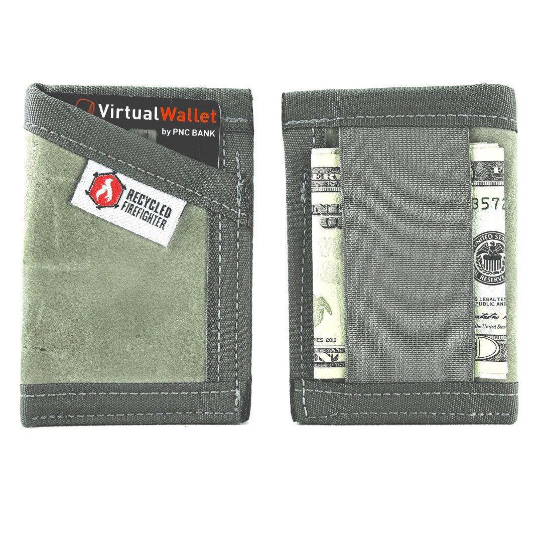 Sergeant Wallet Combat Boot Leather Edition Foliage Grey Recycledfirefighter