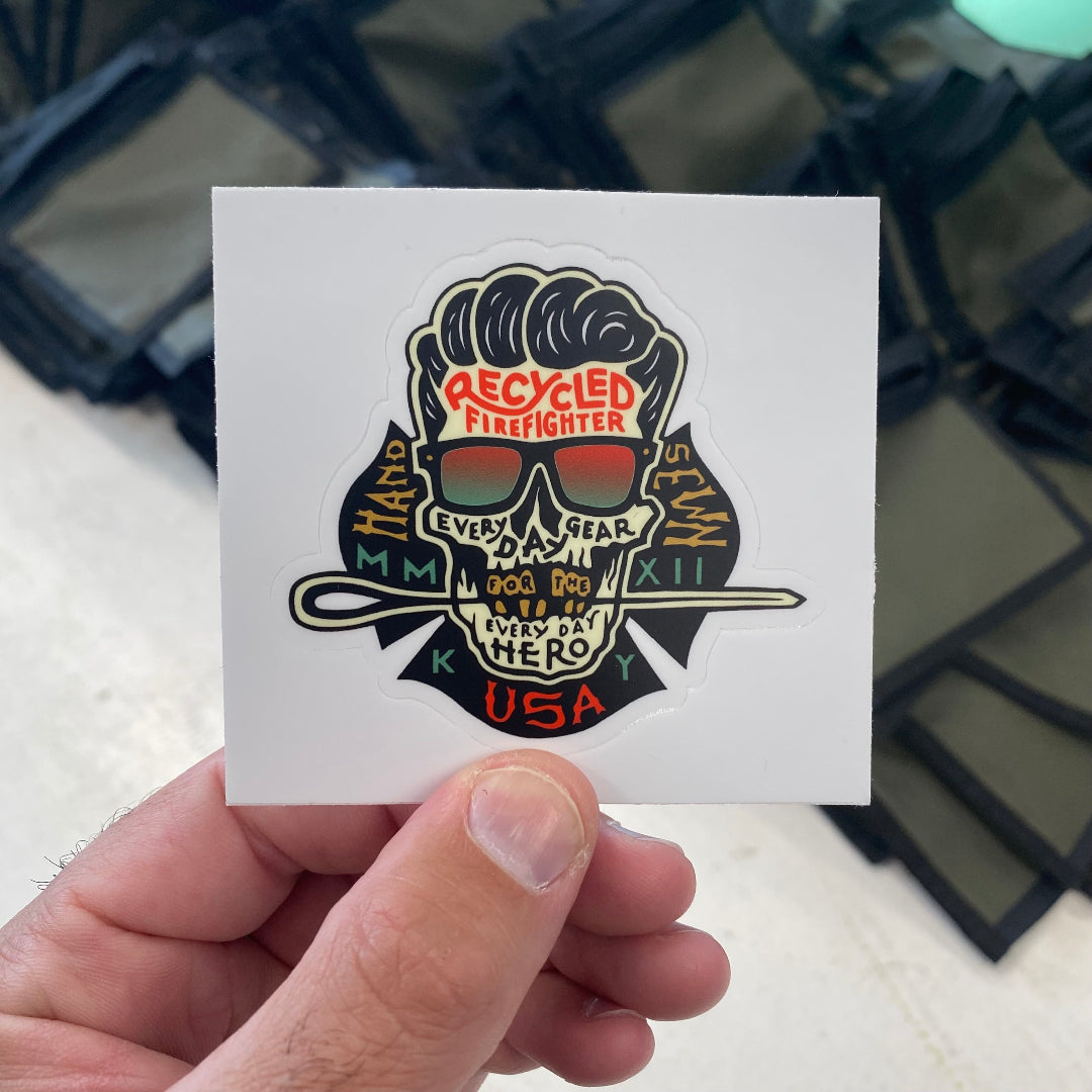 Swag Stickers Recycledfirefighter SKull