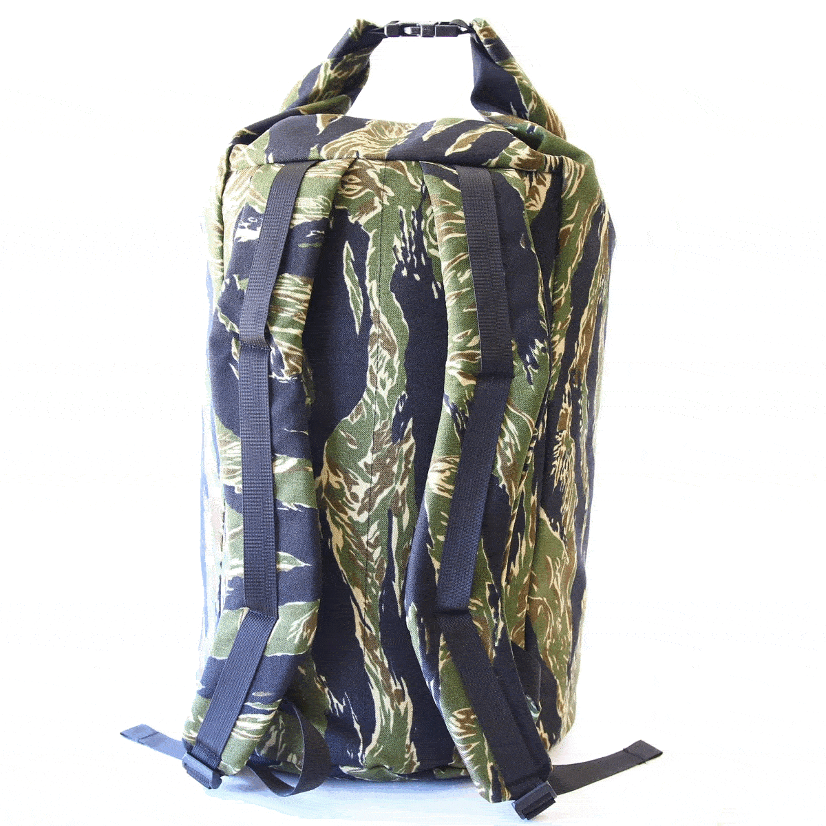 Roll Top Duffle Backpack Recycled Firefighter