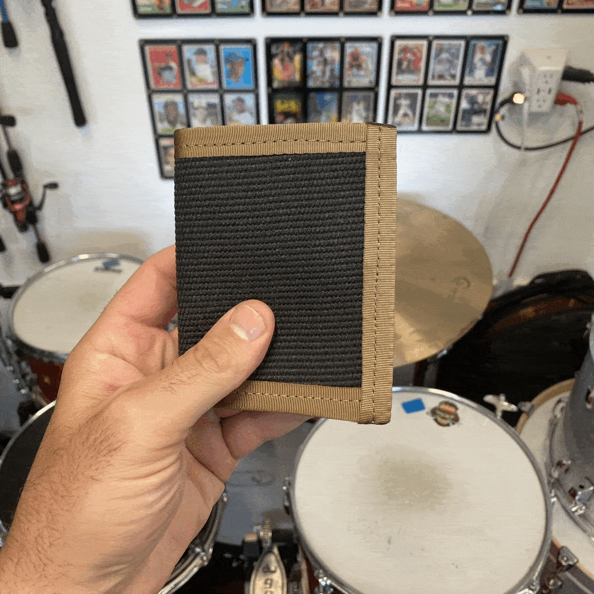 BLACK HOSE DIGITAL WOODLAND COYOTE Captain Wallet Wallet Recycled Firefighter