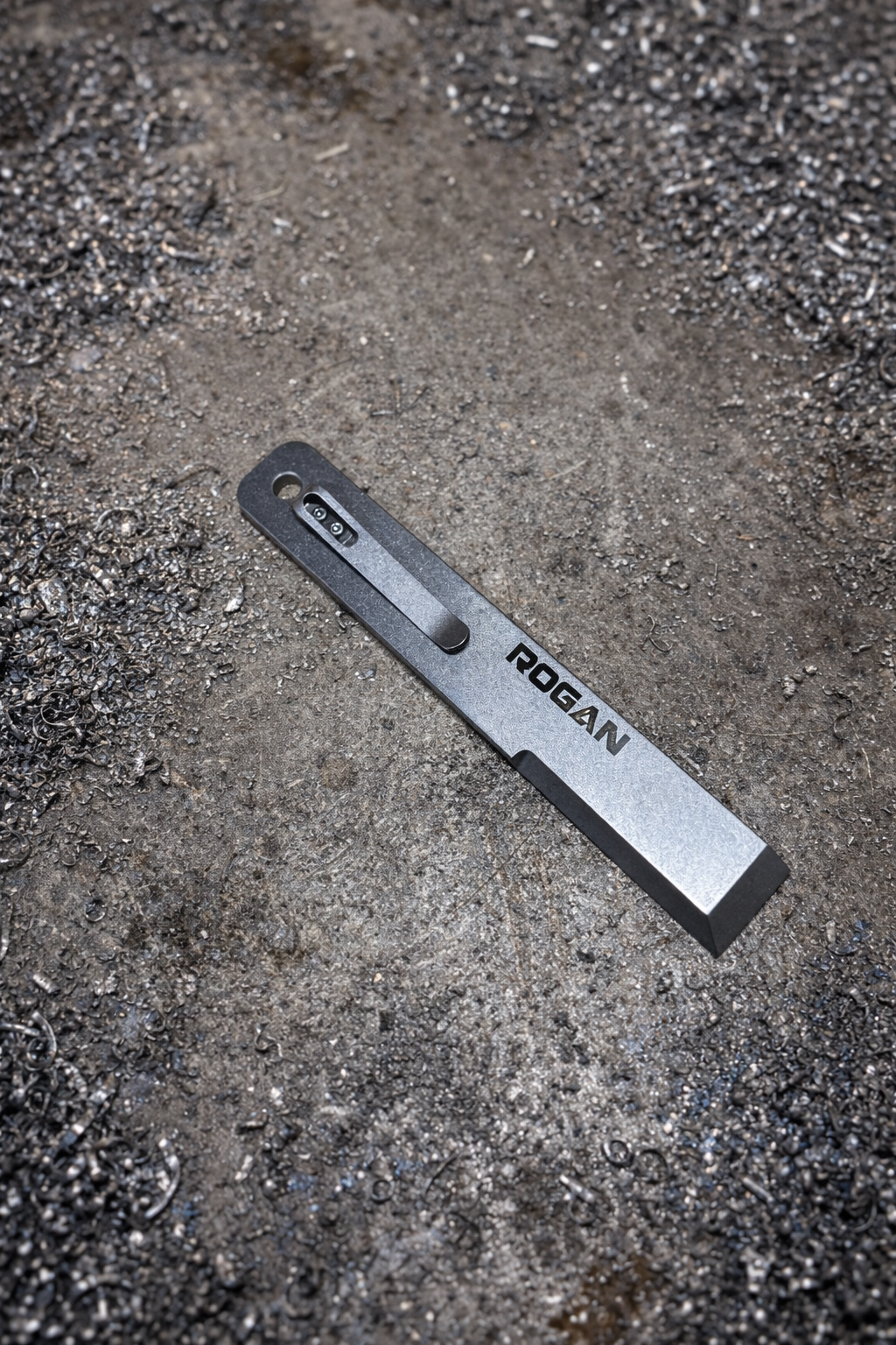 Rogan RPT pry bar held in hand for scale, 5.75 inches long