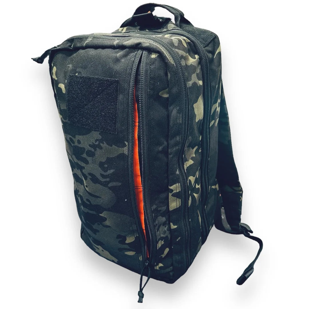 The 12 Hour Plus Backpack in 12 hr plus mcamblk from Recycled Firefighter. Professional-grade quality for everyday tactical use and operations.