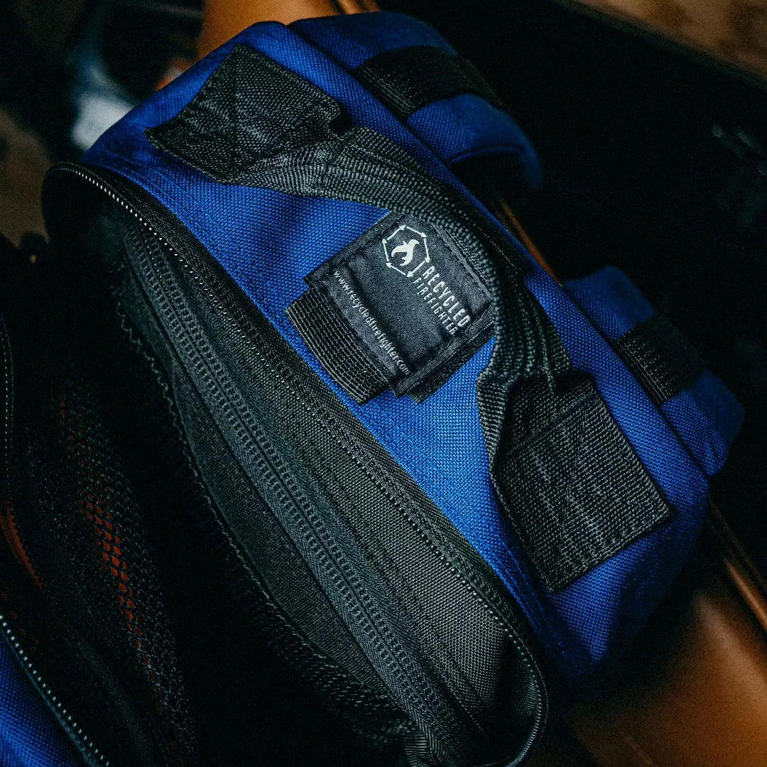 12 Hour Plus Backpack from Recycled Firefighter featuring 12 hr plus royal blue. Durable gear designed for first responders and tactical professionals.