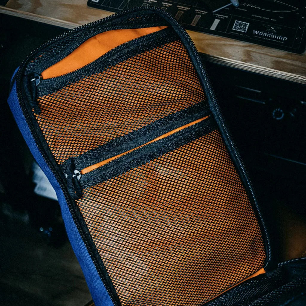 12 Hour Plus Backpack from Recycled Firefighter featuring 12 hr plus royal blue. Durable gear designed for first responders and tactical professionals.