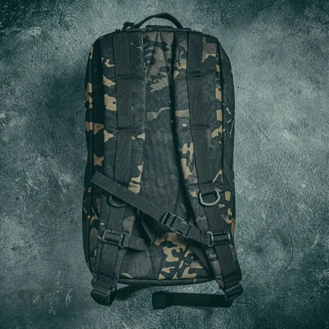 Tactical 12 Hour Plus Backpack 500D featuring 12 HR PLUS MCAMBLK by Recycled Firefighter. Durable construction designed for professional operations.