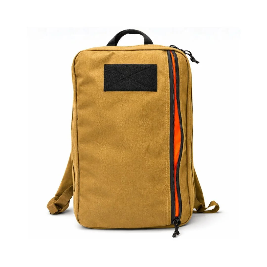 Professional 24 Hour pack in coyote black by Recycled Firefighter. MOLLE-compatible design adapts to changing mission needs.