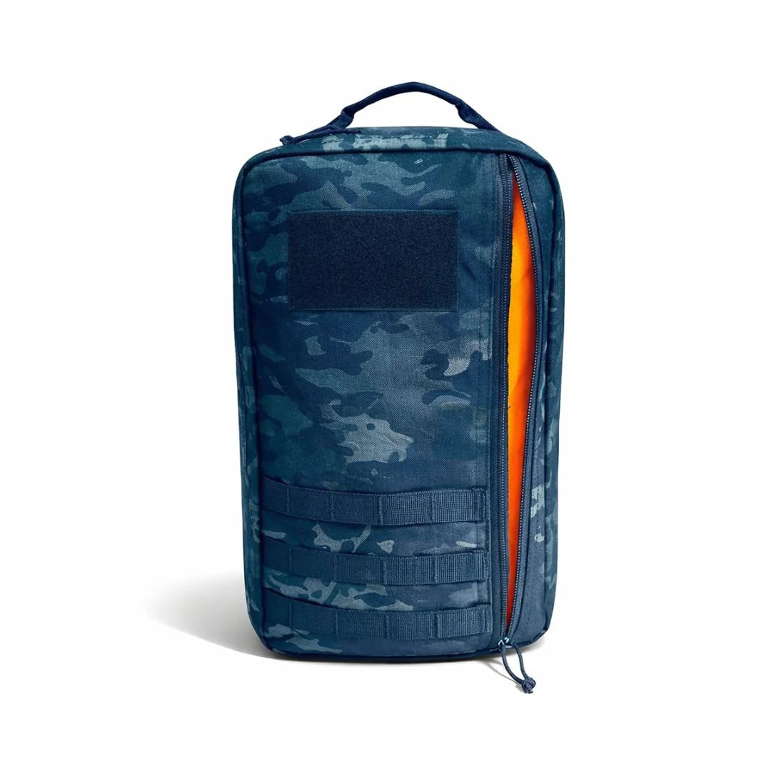 The mcamblk molle 24 Hour Backpack from Recycled Firefighter. Ergonomic design distributes load while providing quick gear access.