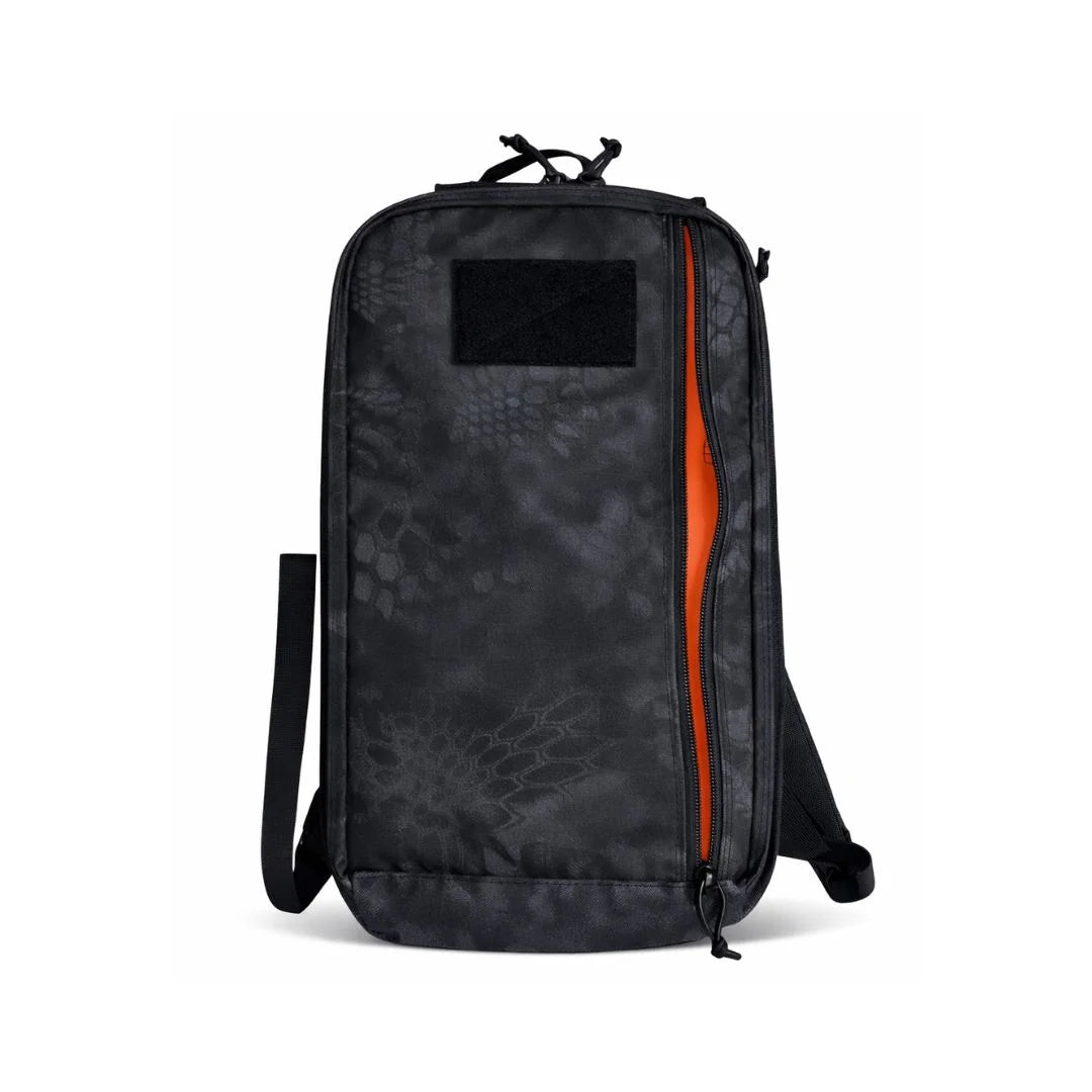 Professional 24 Hour pack in typhon by Recycled Firefighter. MOLLE-compatible design adapts to changing mission needs.