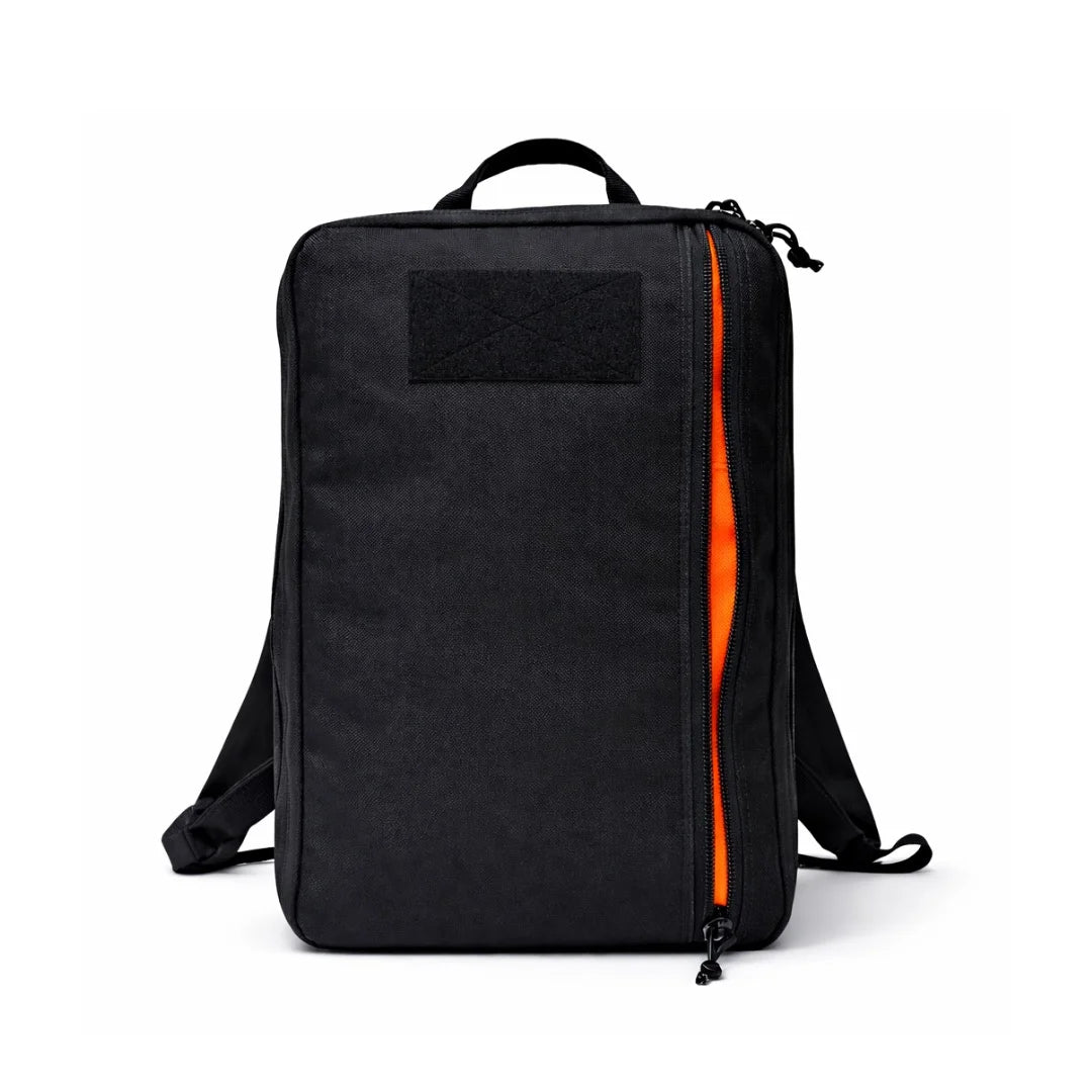 The Recycled Firefighter 24 Hour PLUS Backpack in classic Black offers a professional, low-profile look with heavy-duty 1000D Cordura construction.