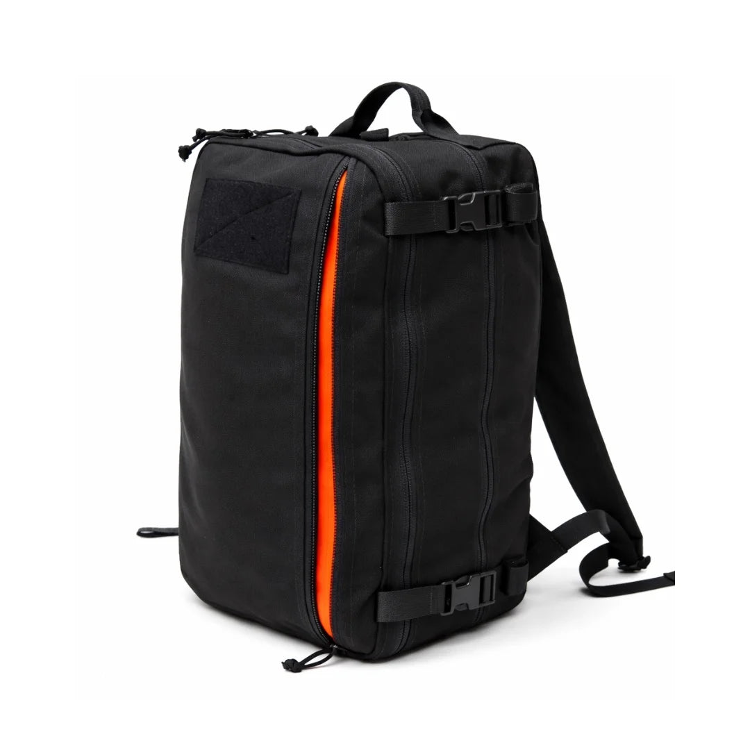 The Recycled Firefighter 24 Hour PLUS Backpack in classic Black offers a professional, low-profile look with heavy-duty 1000D Cordura construction.