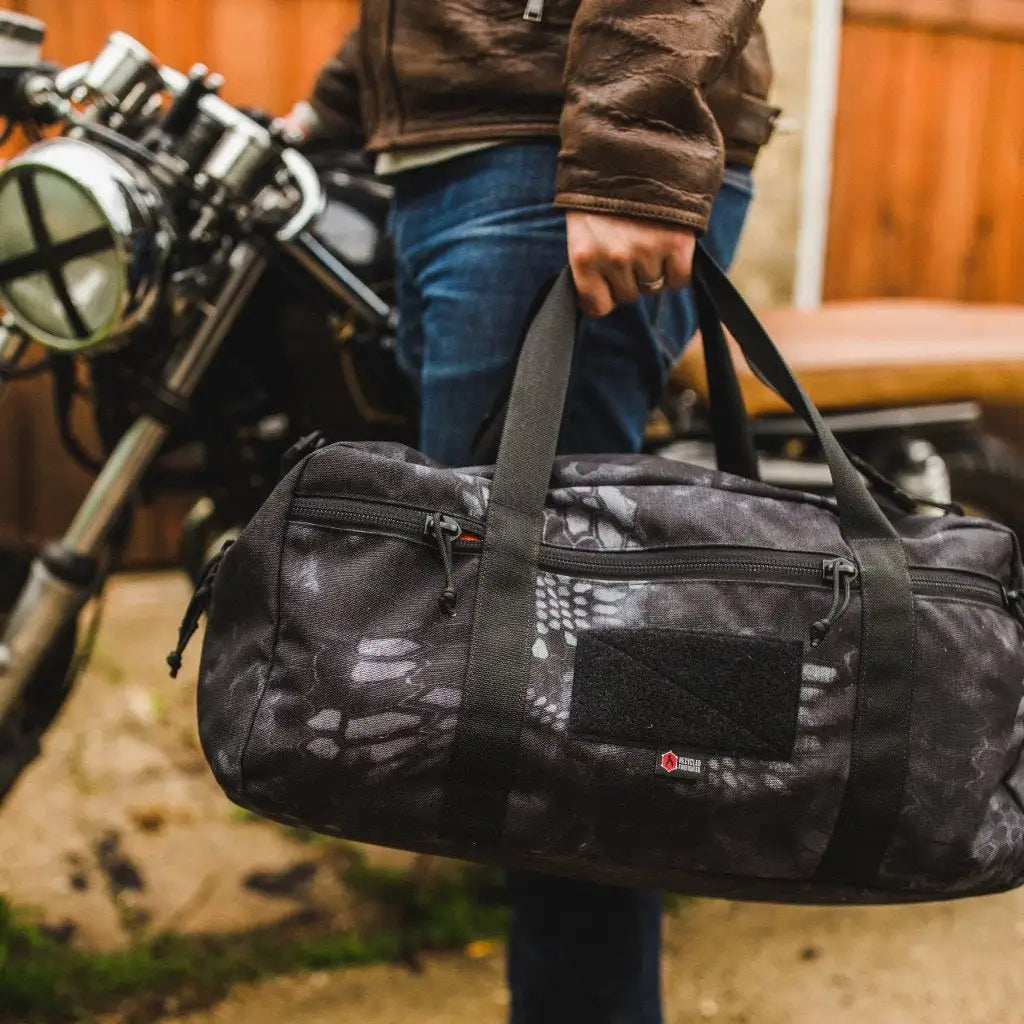 Recycled Firefighter's typhon 72-Hour 1000D Cordura Duffle Bag. Quality tactical gear built for demanding professional use.