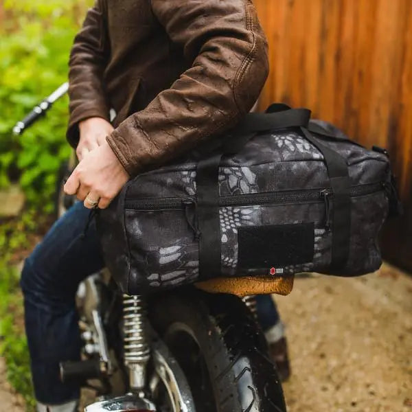 Recycled Firefighter's typhon 72-Hour 1000D Cordura Duffle Bag. Quality tactical gear built for demanding professional use.