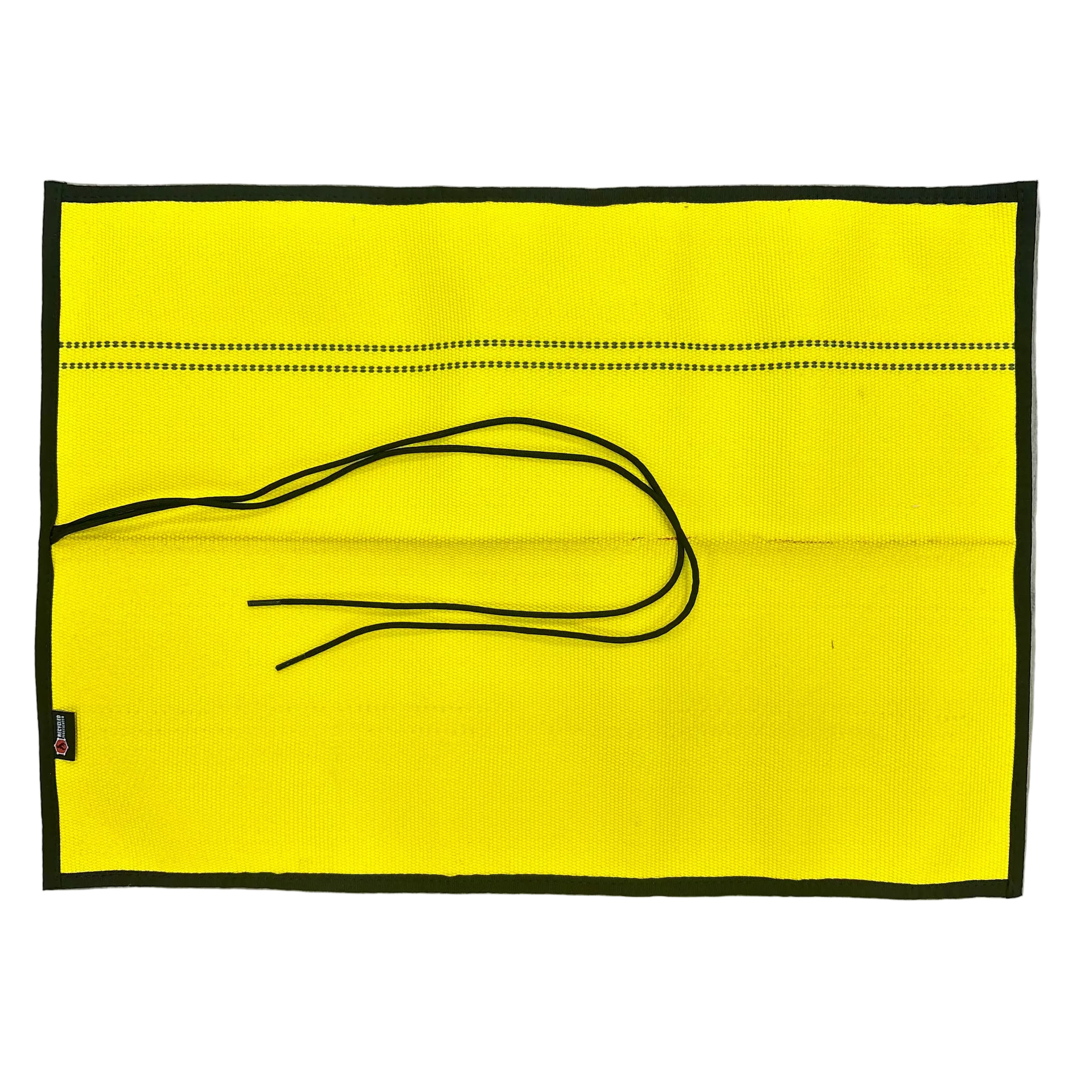Drop Zone Mat Premium product view — authentic decommissioned fire hose mat by Recycled Firefighter