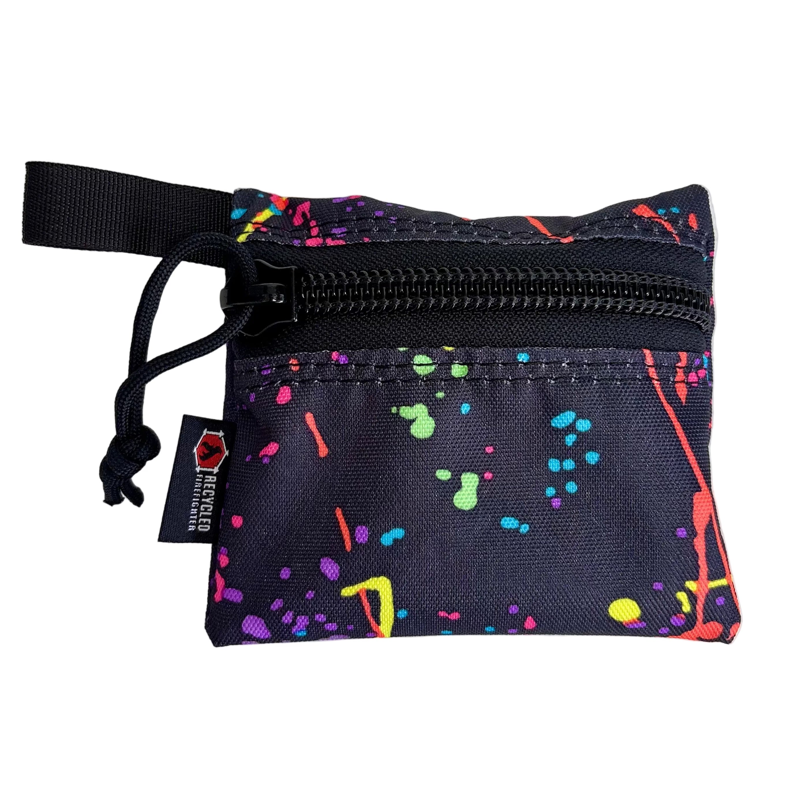 Truckie Small EDC Pouch by Recycled Firefighter - compact 1000D Cordura flat zippered pouch handcrafted in the USA.
