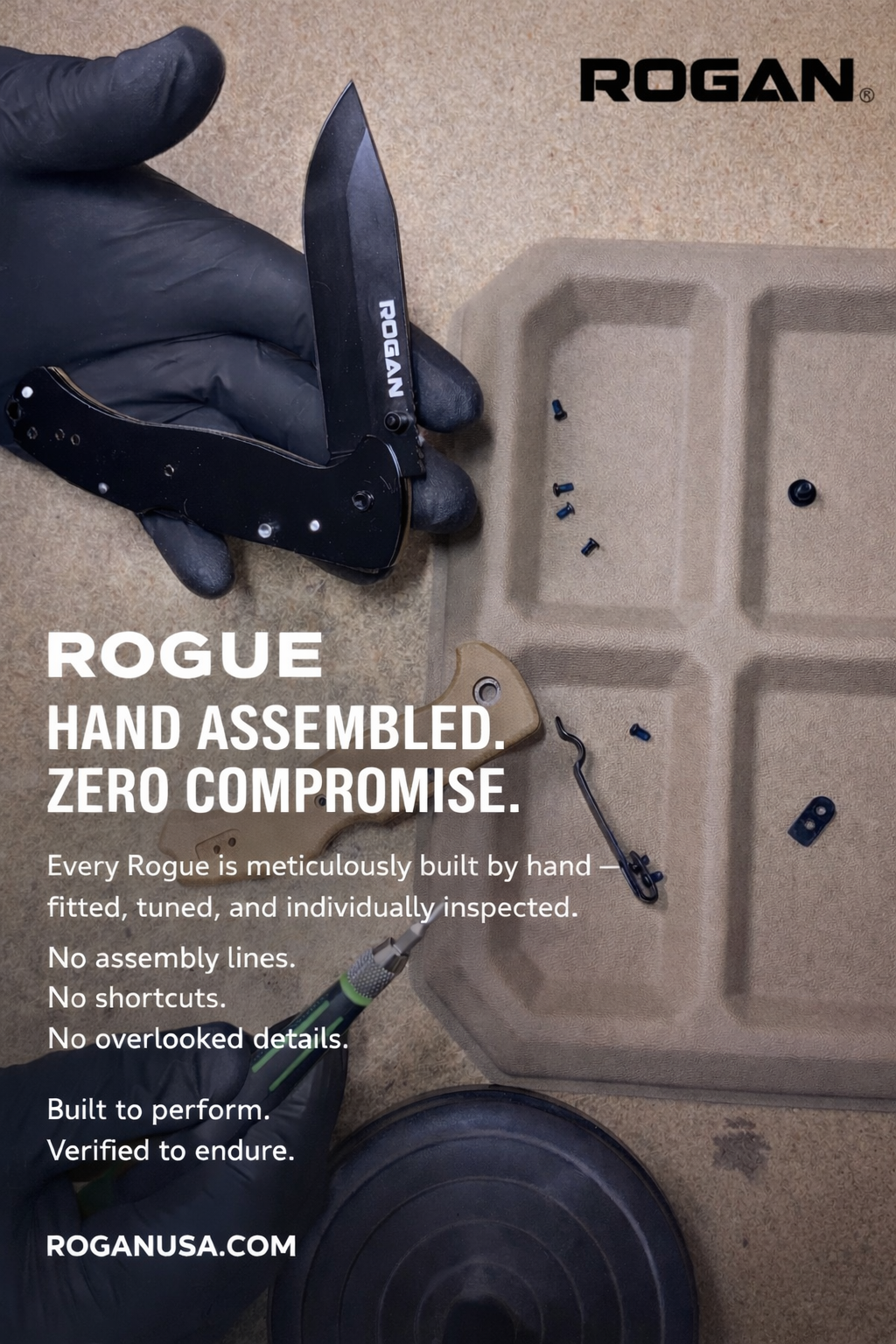 ROGUE Folding Knife-Gen 1 (Coyote/Black)
