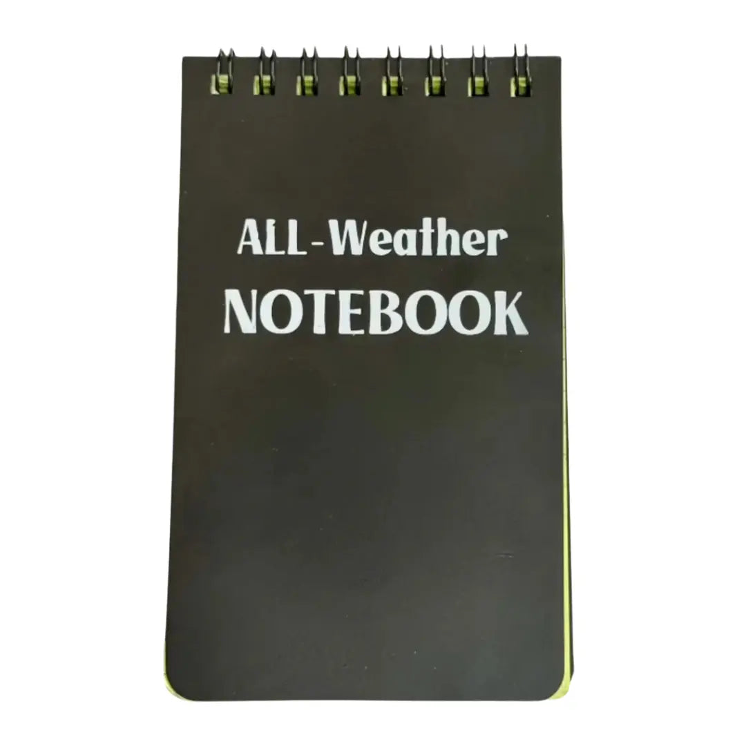 Professional All Weather Notebook featuring All Weather Notebook by Recycled Firefighter. Honors first responder service with durability.