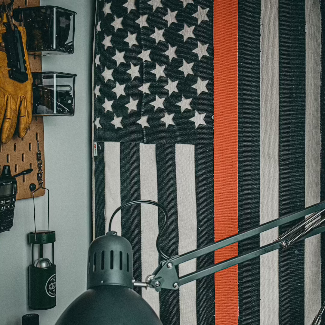 American Flag - Fire Hose - Thin Red Line