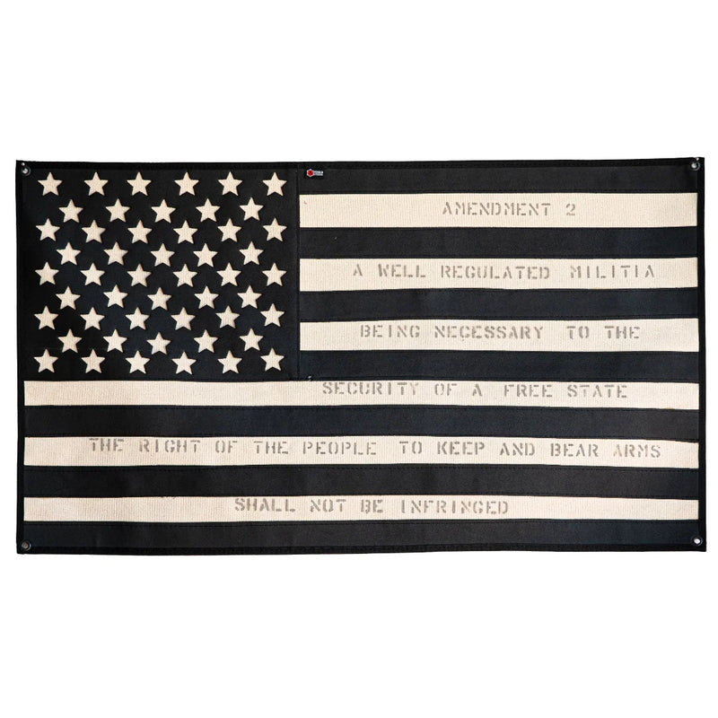 The American Flag Combat Boot Leather Second Amendment in American Flag - Combat Boot Leather - Second Amendment from Recycled Firefighter. Professional-grade quality for everyday tactical use and operations.