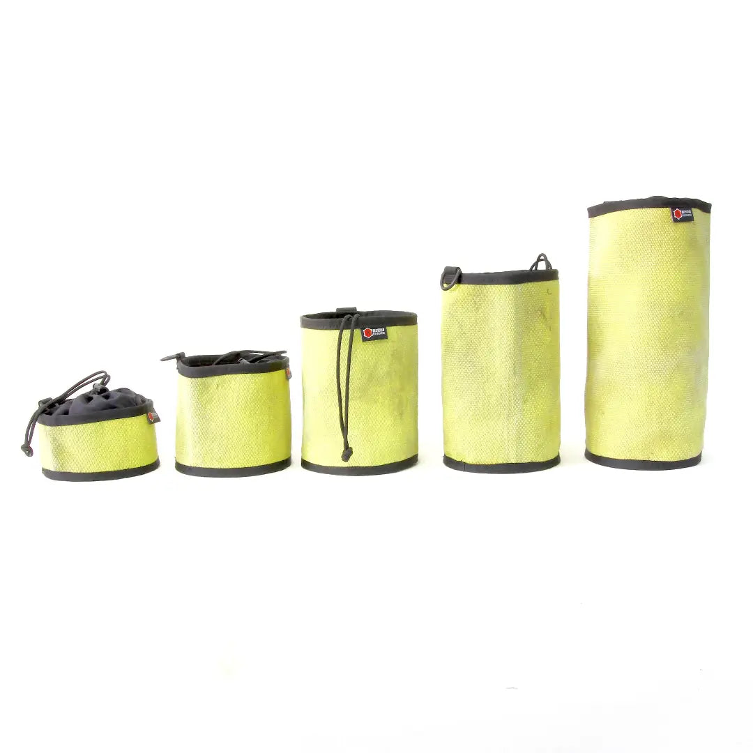 Recycled Firefighter presents the Ammo/Gear Bag in yellow & black. Professional design meets everyday durability.