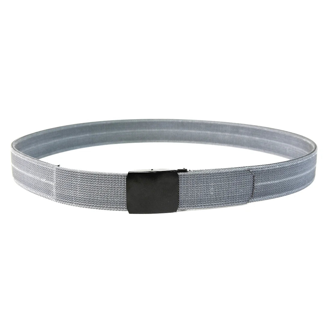 Recycled Firefighter's tactical grey Double Layer EDC Belt. Quality tactical gear built for demanding professional use.