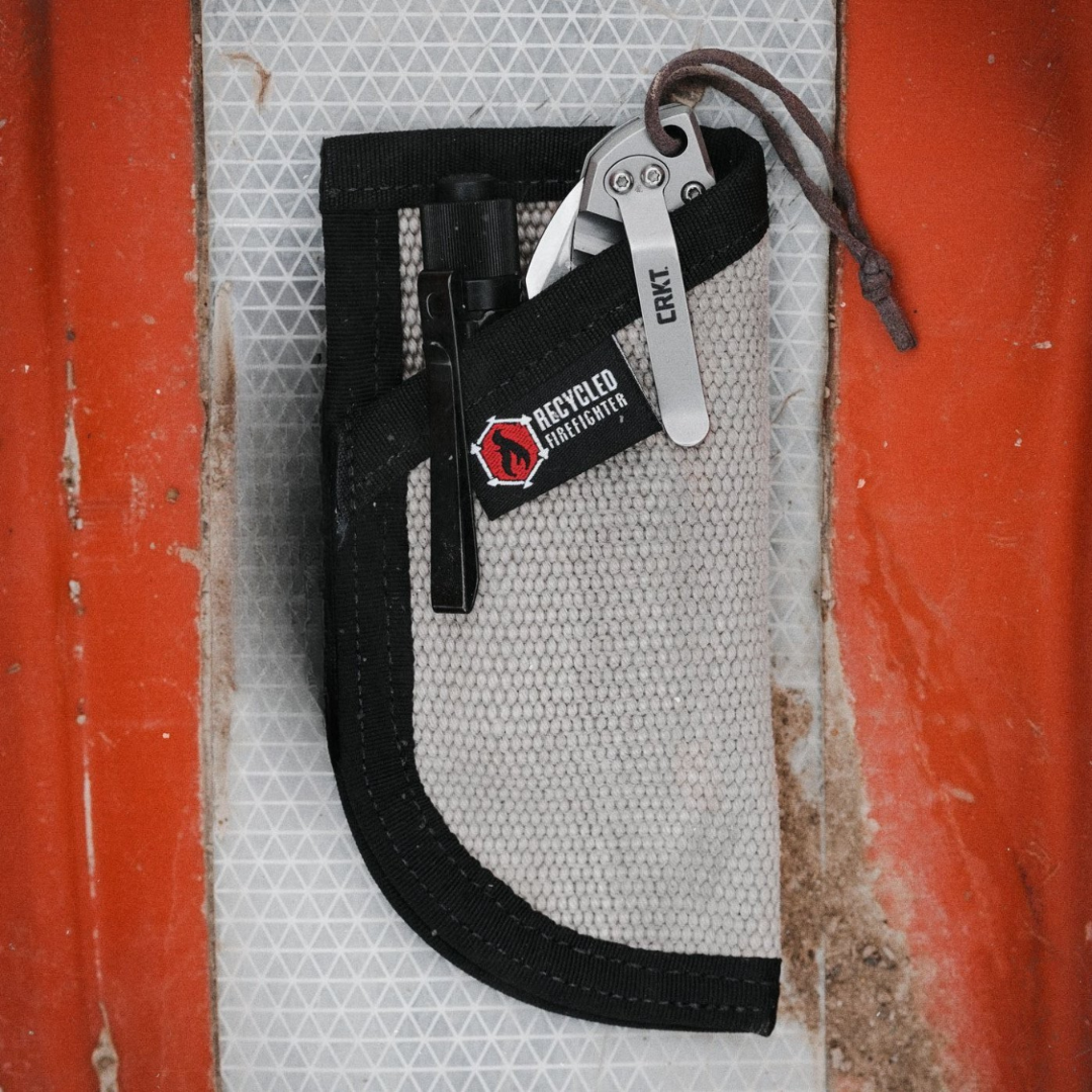 EDC Pocket Caddy Recycledfirefighter Right Grey Black Hose