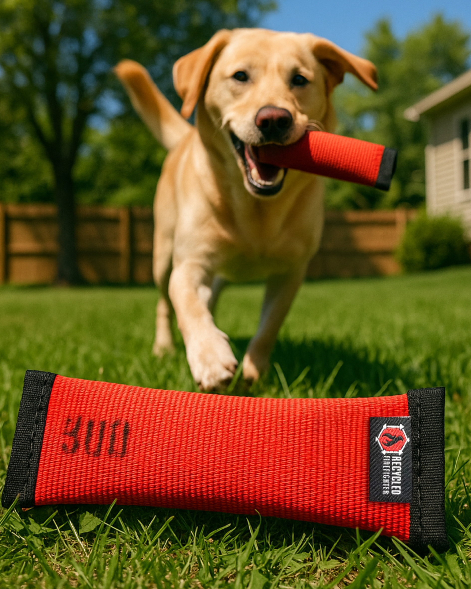 Recycled Fire Hose Dog Fetch Toy - Regular