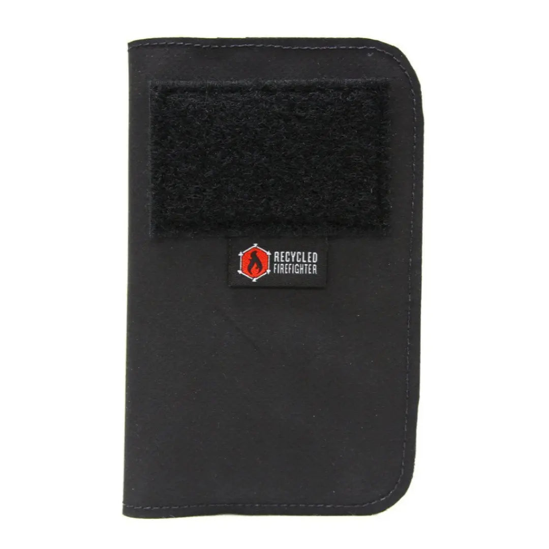 Field Notes Wallet from Recycled Firefighter featuring Hypalon black. Durable gear designed for first responders and tactical professionals.
