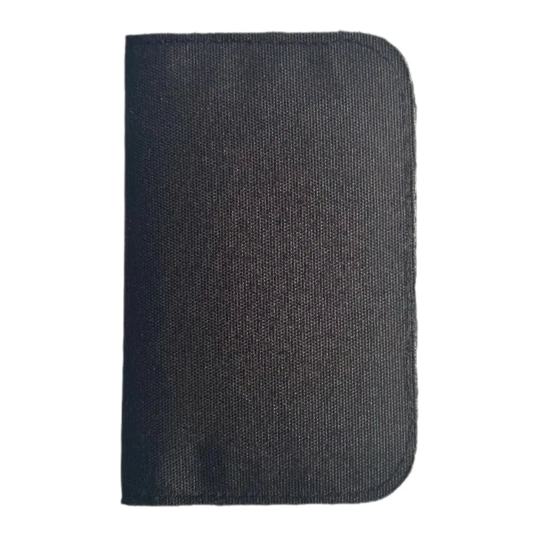 Recycled Firefighter presents the Field Notes Wallet in xpac blackout. Professional design meets everyday durability.