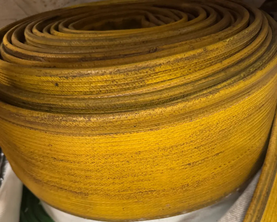 Recycled Firefighter Fire Hose Coasters Supply Line. Durable construction honors service with professional quality.