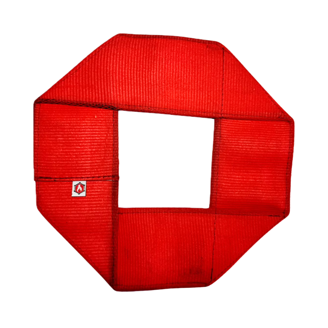 Fire Hose Dog Frisbee in Red Recycledfirefighter
