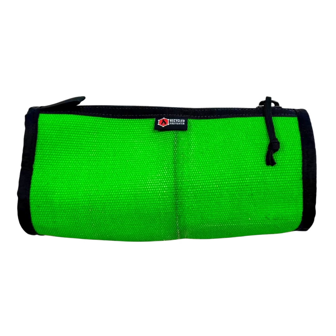 Fire Hose Dopp Kit Recycledfirefighter in Green