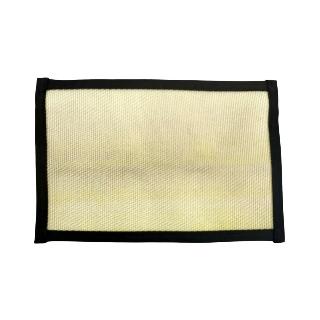 Recycled Firefighter's light yellow & black Flat EDC Pouch Firehose. Quality tactical gear built for demanding professional use.