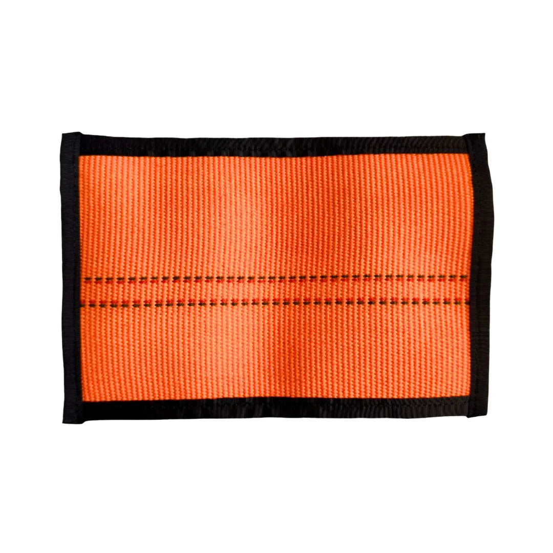 The orange & black Flat EDC Pouch Firehose by Recycled Firefighter. Quality construction meets professional tactical requirements for demanding operations.