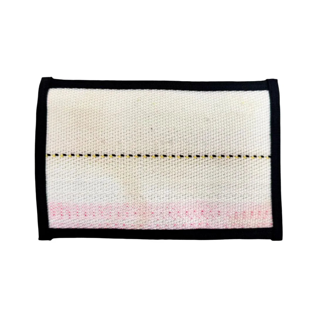 Professional Flat EDC Pouch Firehose featuring white & black by Recycled Firefighter. Honors first responder service with durability.