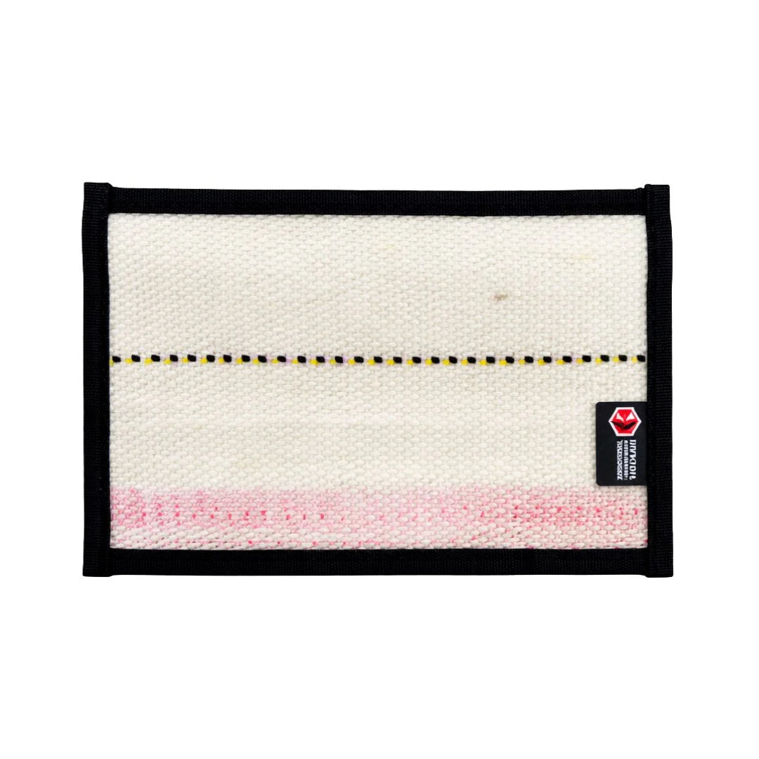 Professional Flat EDC Pouch Firehose featuring white & black by Recycled Firefighter. Honors first responder service with durability.