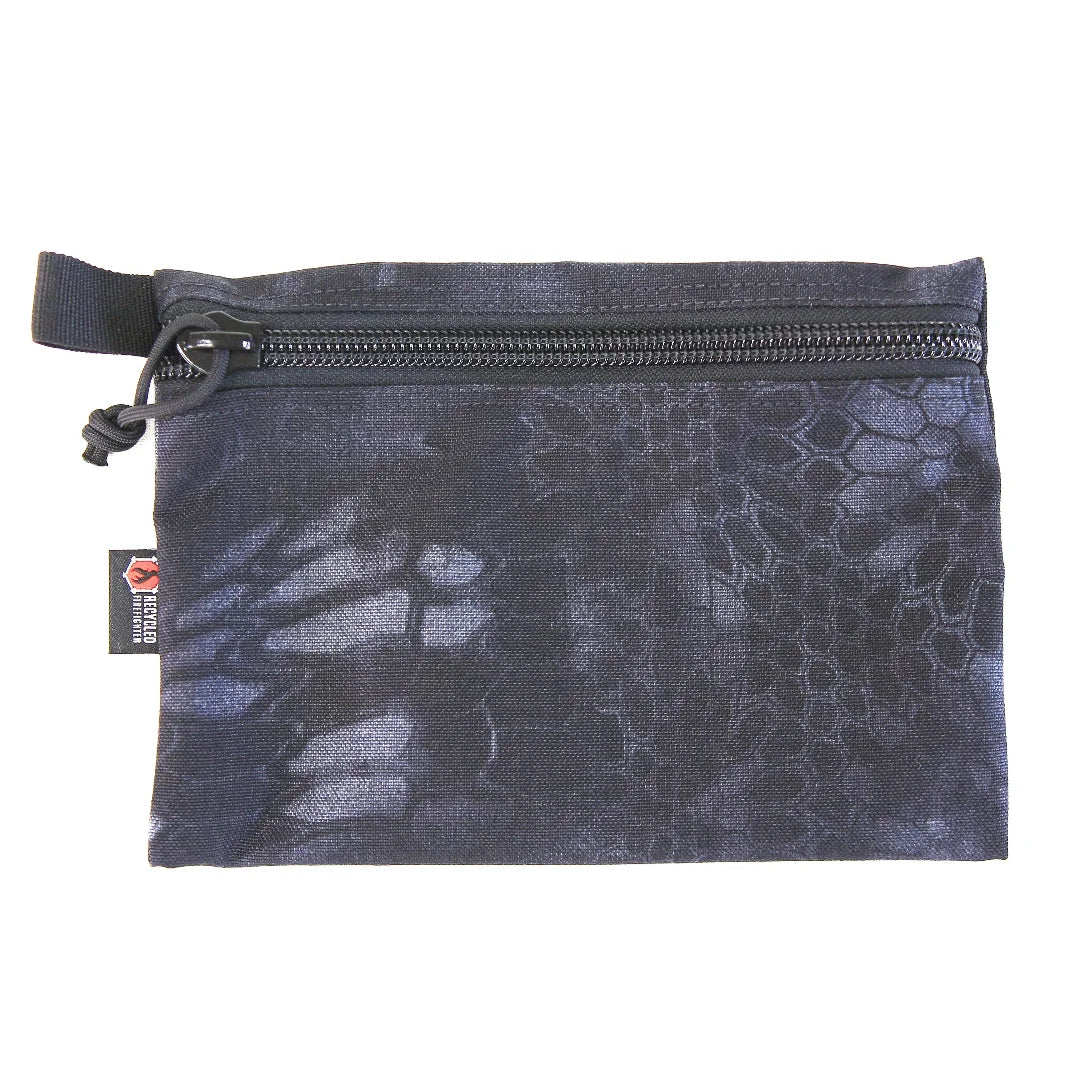 Flat Zippered Gear Pouch Large from Recycled Firefighter featuring typhon. Durable gear designed for first responders and tactical professionals.