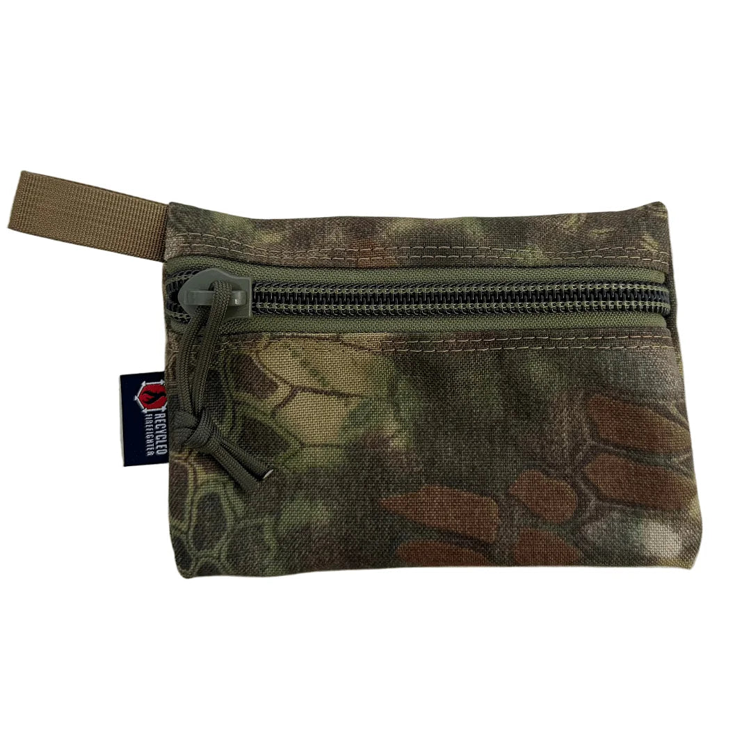 Professional-grade Flat Zippered Gear Pouch Medium in mandrake from Recycled Firefighter. Quality tactical design for first responders.