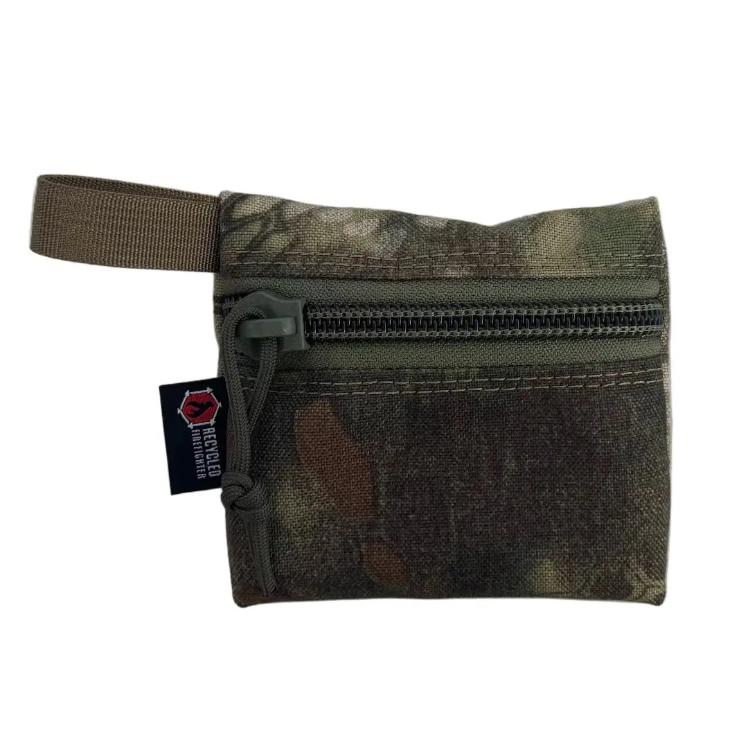 Recycled Firefighter Flat Zippered Gear Pouch Small in Mandrake. Professional tactical design built for durability and daily use by first responders.