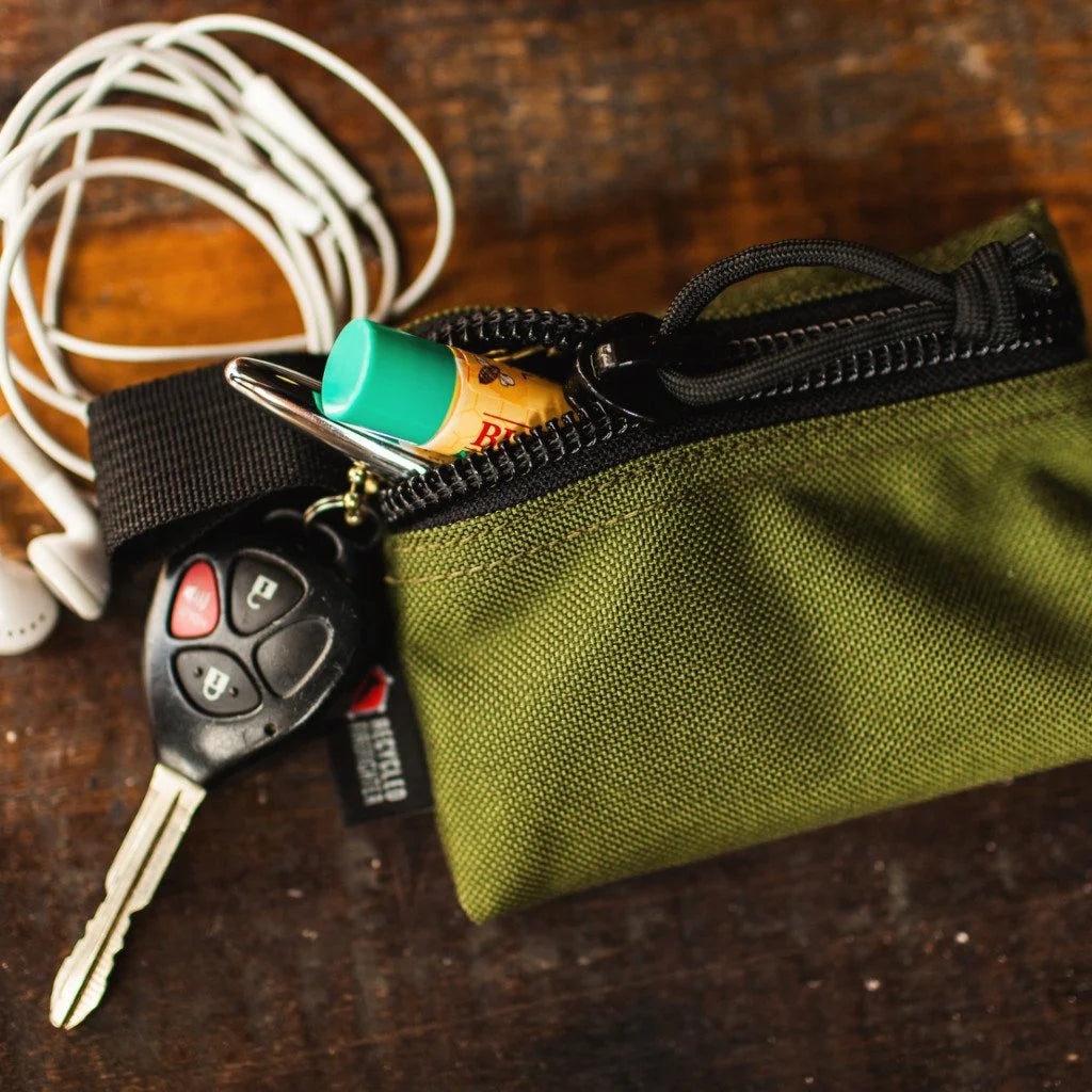 Flat Zippered Gear Pouch Small by Recycled Firefighter. Reliable tactical gear for professional daily operations.