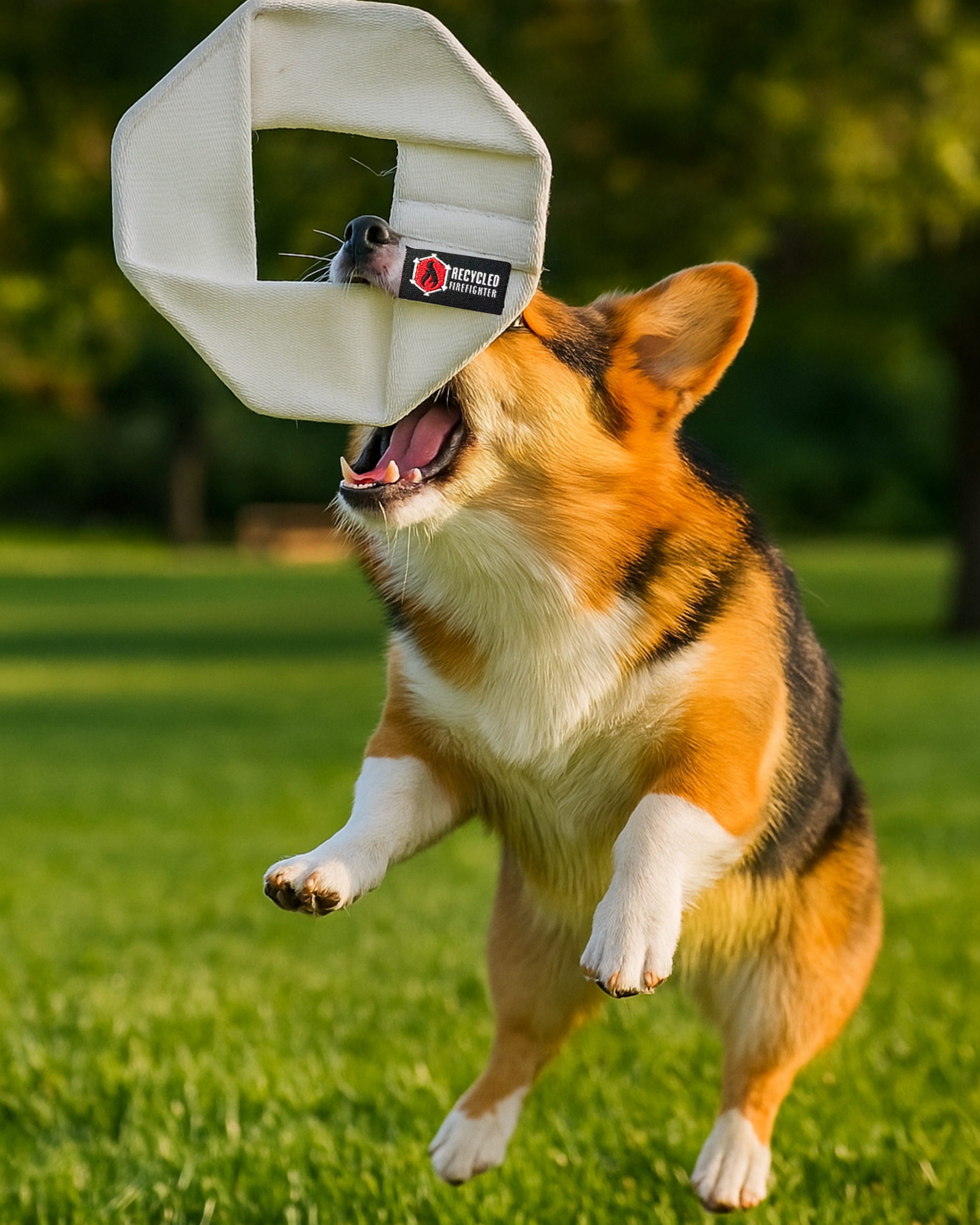 Fire Hose Dog Frisbee JR.