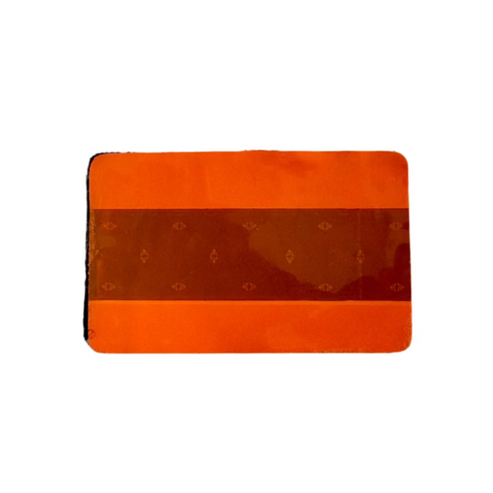 Frontline Reflective Series Patch – Repurposed Firefighter Gear Recycledfirefighter Inferno Orange- Shiny & Diamond Pattern