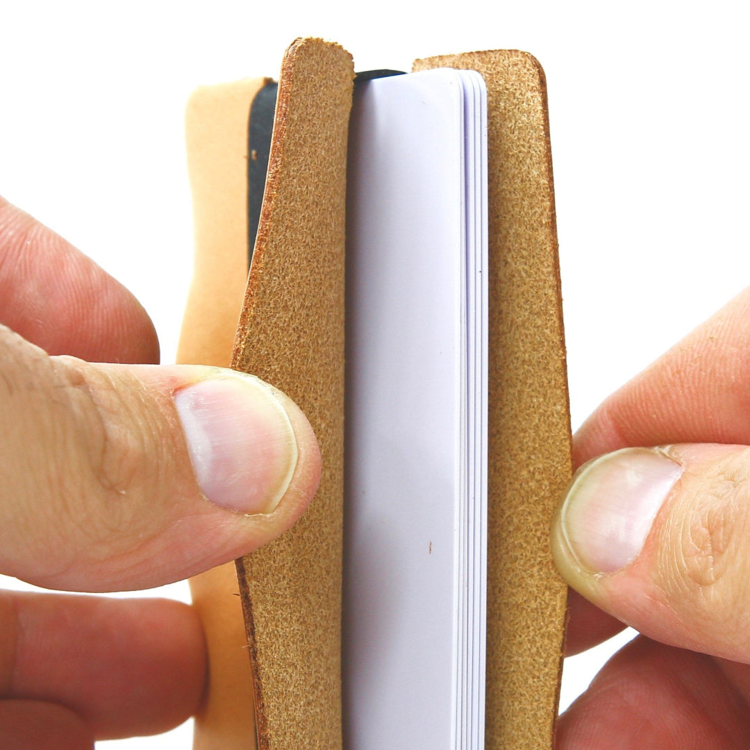 Recycled Firefighter's Full Grain Leather Card Wallet in natural black. Built tough for demanding professional and tactical applications.