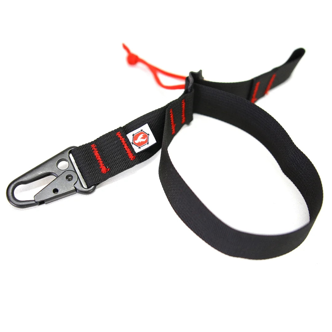 The black Glove Strap from Recycled Firefighter. Tactical quality meets professional design standards.